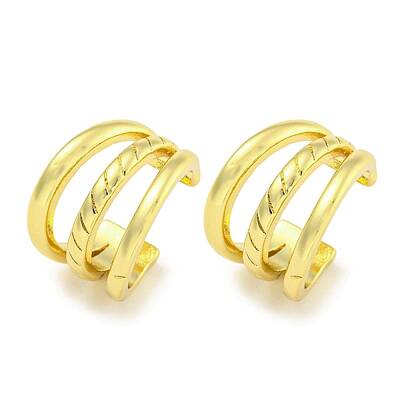 Brass Cuff Earrings