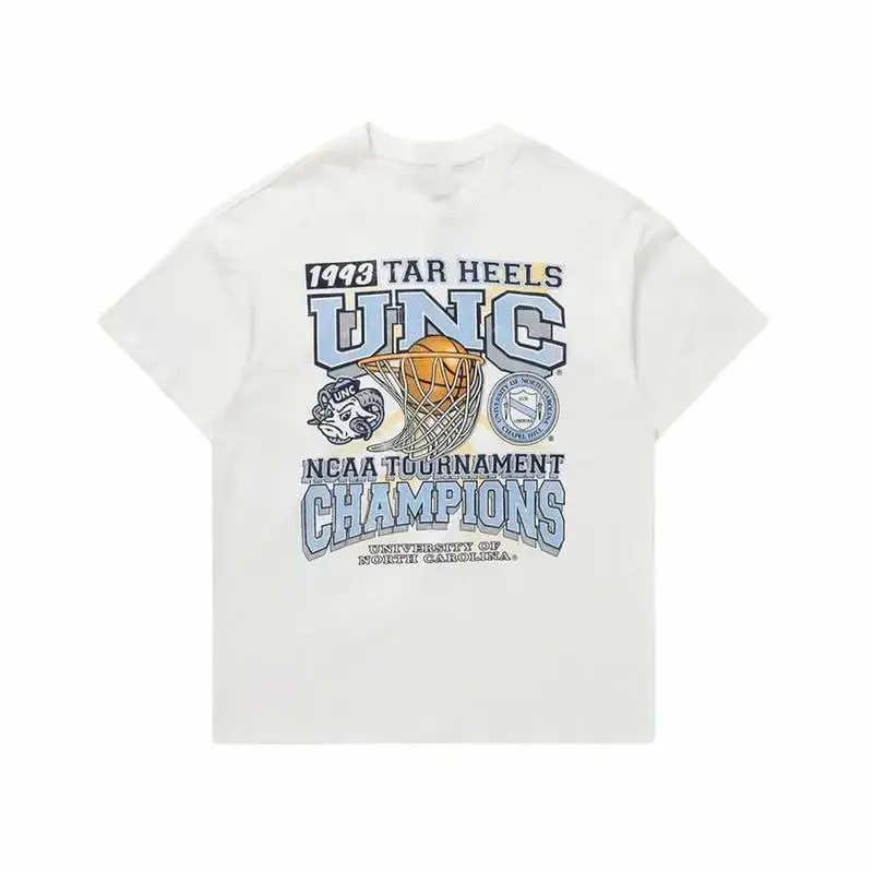 University Of North Carolina Tournament Champions 1948 T-Shirt Crewneck Classic Cotton with Graphic Design