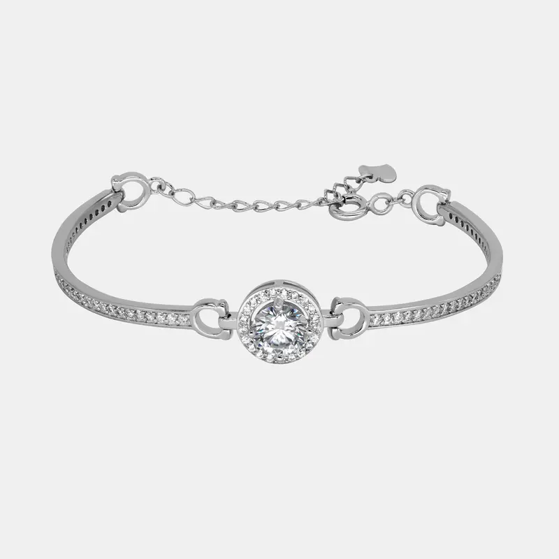 【259】1 Carat Synthetic Moissanite Bracelet – Elegant Vintage Fashion Jewelry for Women, Perfect Birthday/Anniversary Gi...