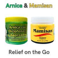 The Ultimate Viral Massage Dream Team - Arnica Ointment 125g (4.4 oz) + Mamisan Ointment 100g (3.5 oz) - Small Jars, Big Ener...