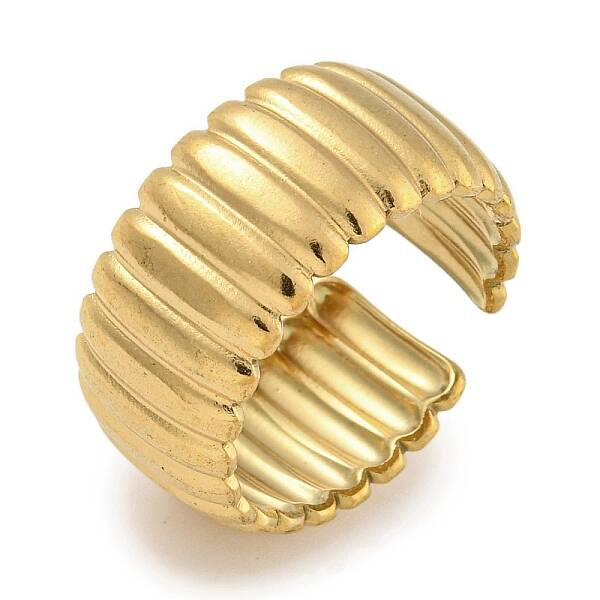 304 Stainless Steel Open Cuff Ring for Women
