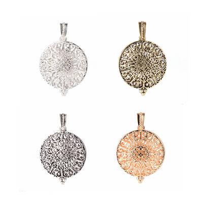 Alloy Diffuser Locket Pendants