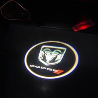 2 psc Car Door LED HD Welcome Courtesy Shadow Projector Lamp Logo LightFor Dodge Journey Ram Caravan Charger Grand Caravan Jo...
