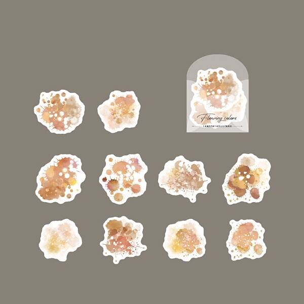 10Pcs 10 Style Paper Scrapbook Stickers