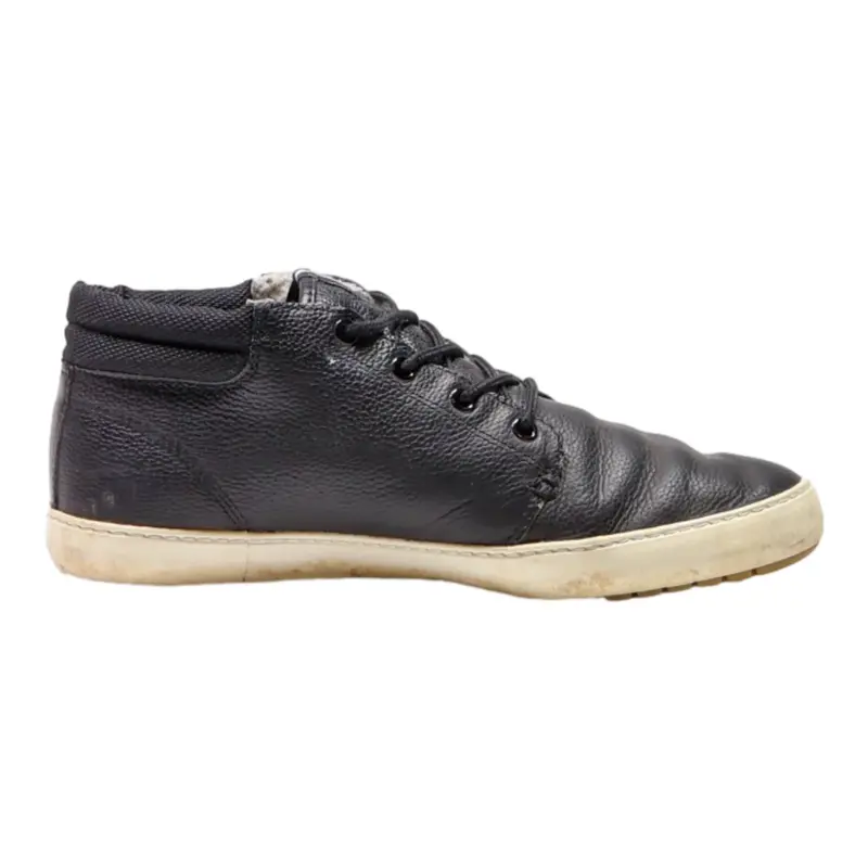 LACOSTE Chukka Boots Black Leather Womens UK 7.5