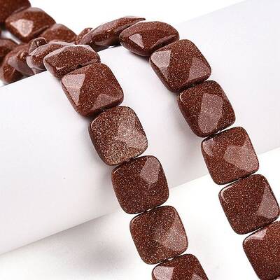 Synthetic Goldstone Beads Strands
