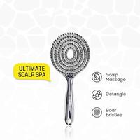 Hollow Round Bristle Brush - Anti-Static Massage Brush for Enhanced Volume &Scalp Care, Reduces Heat Damage, ldeal forQuick D...