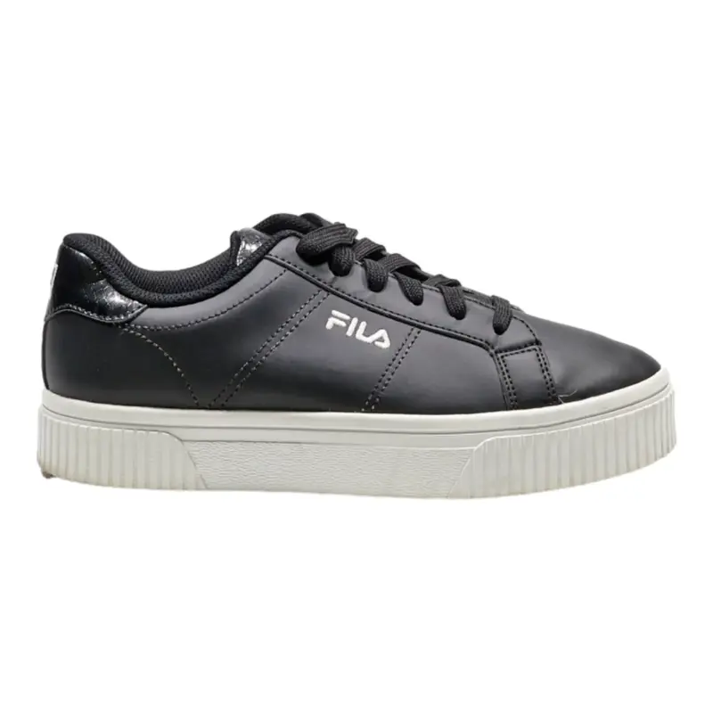 FILA Platform Trainers Black Synthetic Womens UK 5