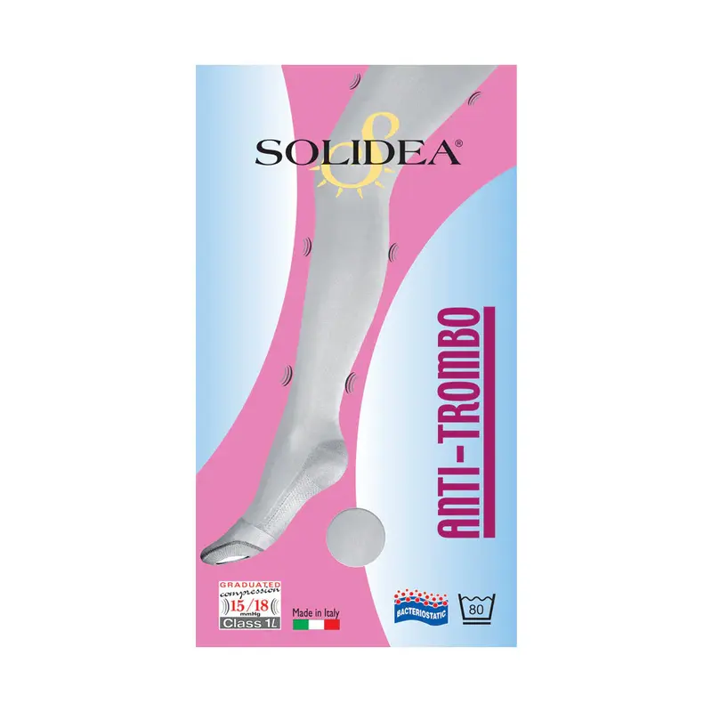 Solidea Anti-thrombosis Hold-Up Stockings Ccl1 15 18mmHg 1S White