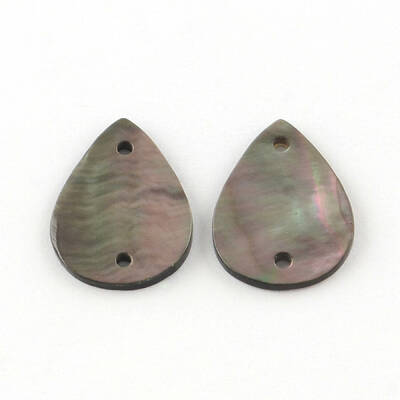 Teardrop Black Lip Shell Links connectors