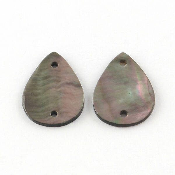 Teardrop Black Lip Shell Links connectors