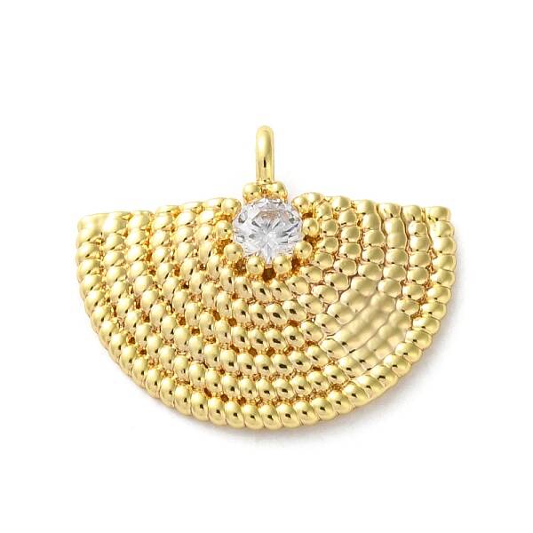 Brass Micro Pave Cubic Zirconia Pendants
