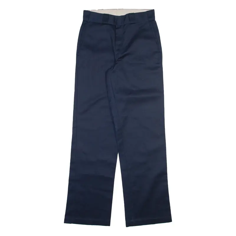 DICKIES Workwear Mens Trousers Blue Regular Straight W28 L32