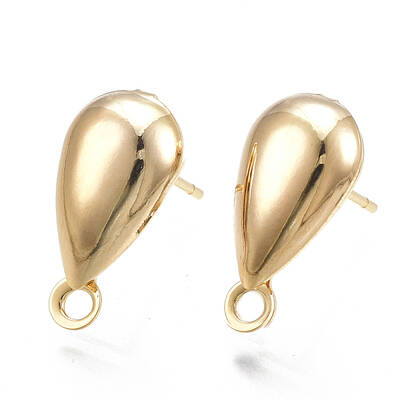 Brass Stud Earring Findings