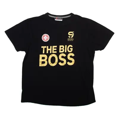 PAYPER The Big Boss Swiss Football Mens T-Shirt Black XL