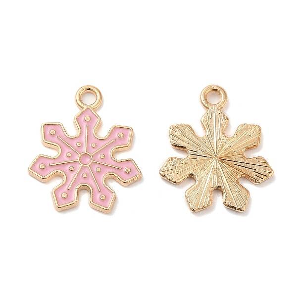 Christmas Light Gold Tone Alloy Enamel Pendants