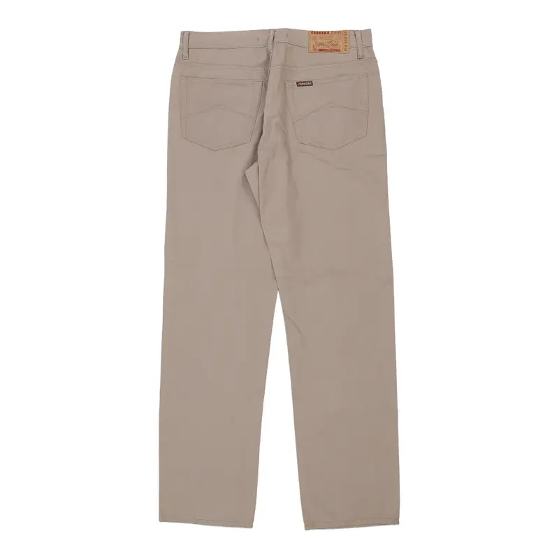 Carrera Trousers - 34W 31L Beige Cotton
