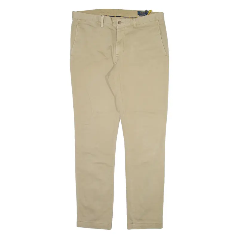 POLO RALPH LAUREN Mens Trousers Beige Slim Straight W35 L32