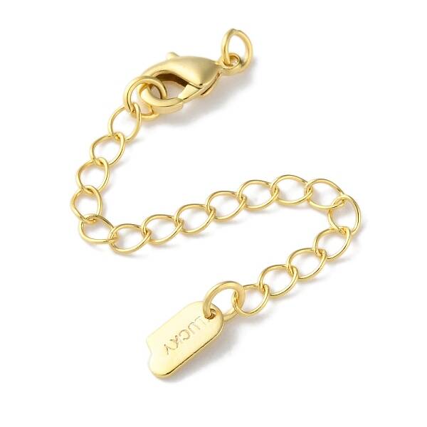 Brass Lobster Clasps & Ends with Chain