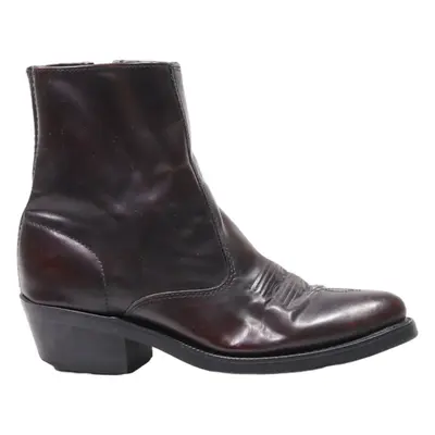 Cowboy Boots Brown Leather Mens UK 7.5