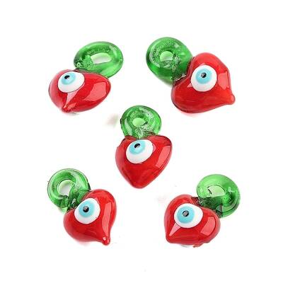 Glass with Enamel Pendants
