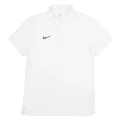 NIKE Mens Polo Shirt White M
