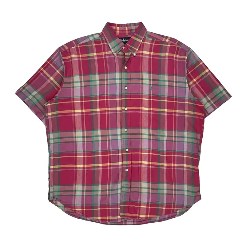 Blake Ralph Lauren Checked Short Sleeve Shirt - XL Multicoloured Cotton