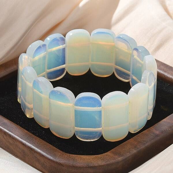 Handmade Lampwork Beaded Stretch Bracelets for Men Women
