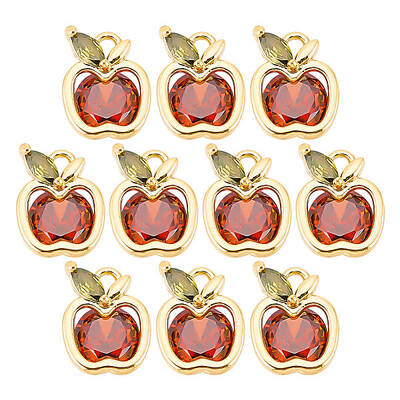 10Pcs Cubic Zirconia Charms