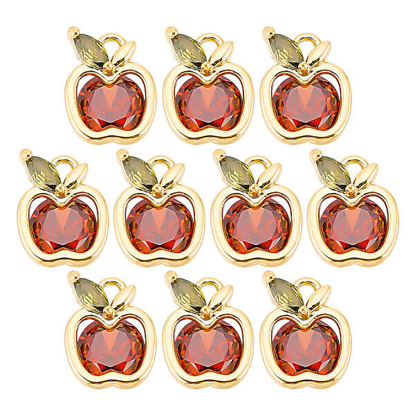 10Pcs Cubic Zirconia Charms