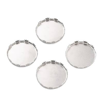 Non-Tarnish 316 Surgical Stainless Steel Cabochon Tray Settings