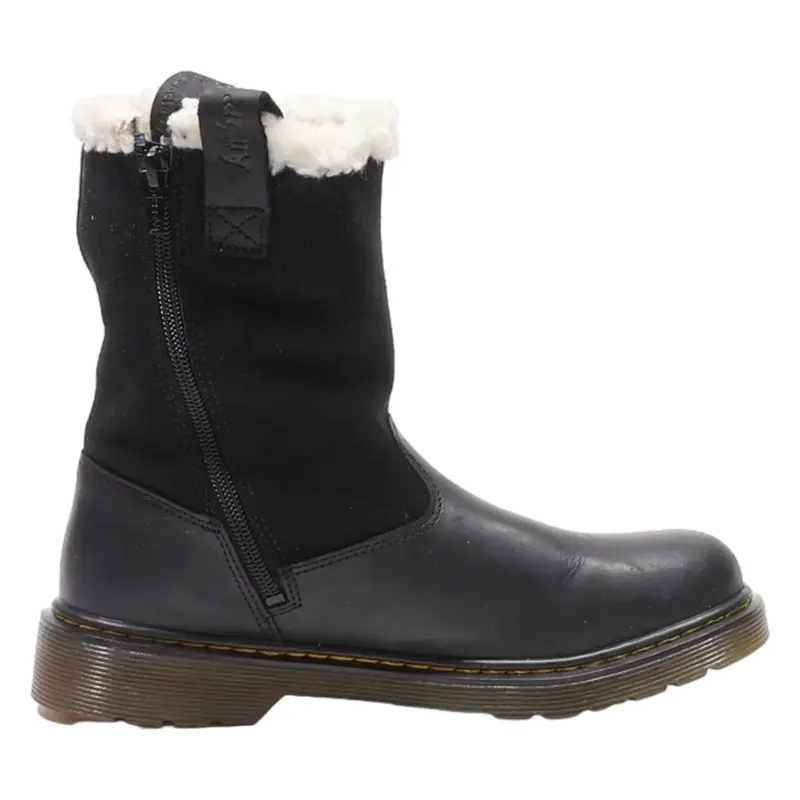 DR MARTENS JUNEY Y Ankle Boots Black Leather Womens UK 4