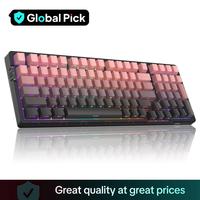 MageGee Keyboard Wireless, 96% Gasket Hot Swappable Keyboard Mechanical, 3-Connection Modes, RGB Backlit Gaming Keyboard for ...