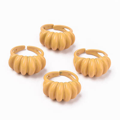 Spray Painted Alloy Cuff Rings