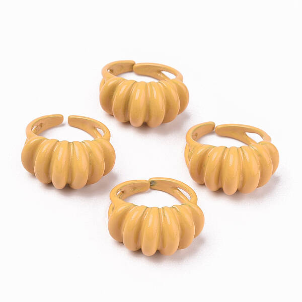 Spray Painted Alloy Cuff Rings