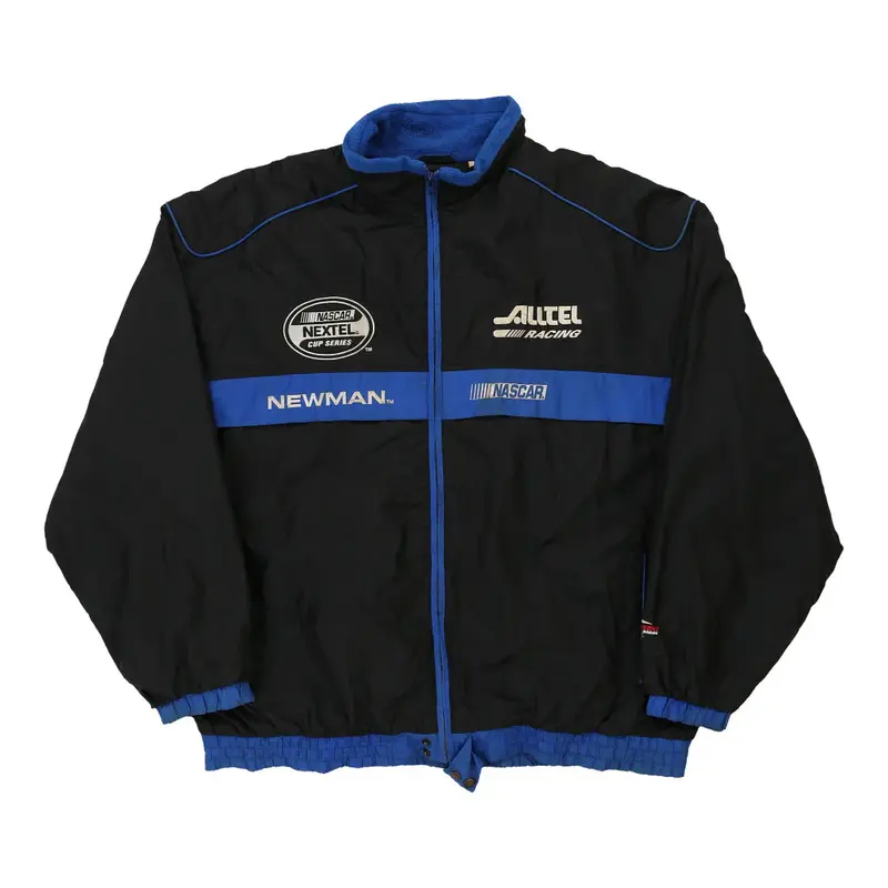 Ryan Newman 12 Checkered Flag Nascar Jacket - 2XL Black Nylon