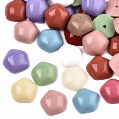 Mixed Opaque & Transparent Resin Beads