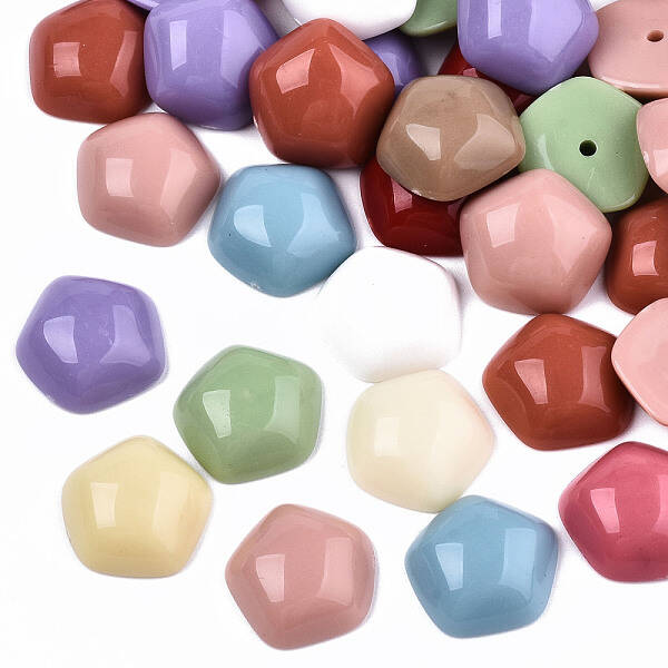 Mixed Opaque & Transparent Resin Beads