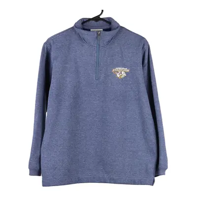 Nashville Predators Lee Sport 1/4 Zip - Small Blue Cotton Blend