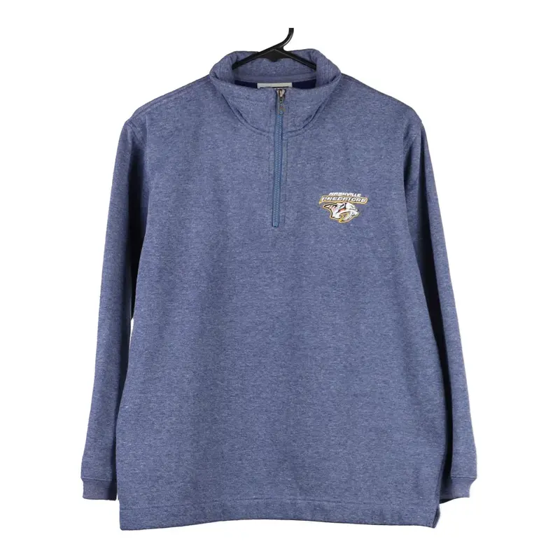 Nashville Predators Lee Sport 1/4 Zip - Small Blue Cotton Blend