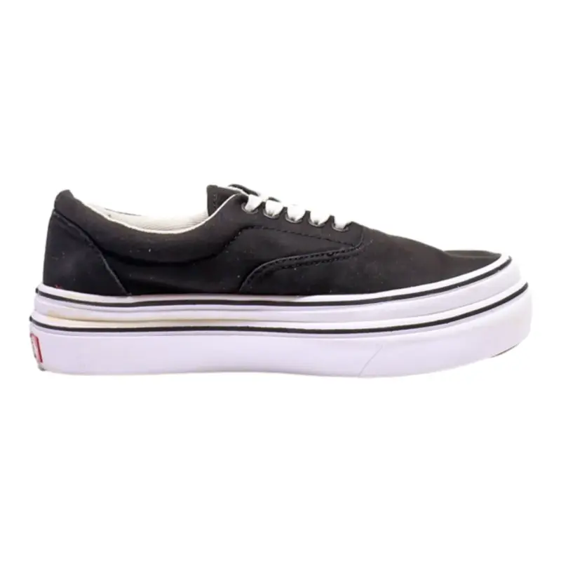 VANS Old Skool Platform Trainers Black Canvas Mens UK 6