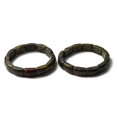 Natural Dragon Blood Bead Stretch Bracelets for Women Men