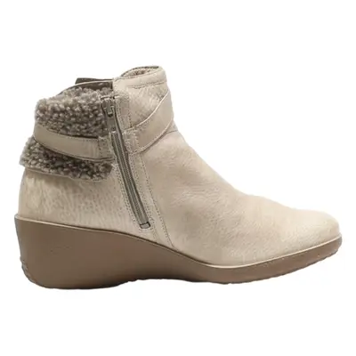 ECCO Ankle Boots Grey Leather Womens UK 7