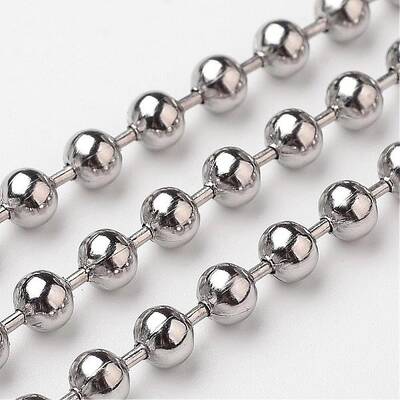 Tarnish Resistant 304 Stainless Steel Ball Chains