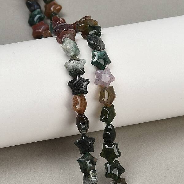 Natural Indian Agate Beads Strands