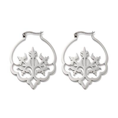 Non-Tarnish 304 Stainless Steel Hoop Earrings