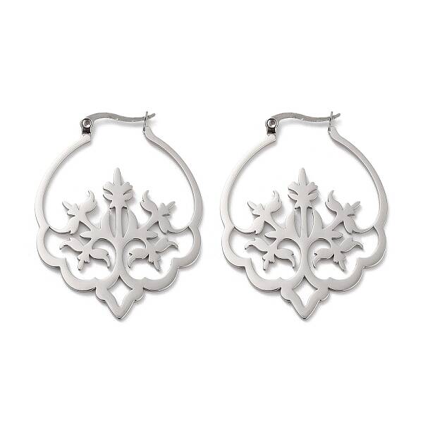 Non-Tarnish 304 Stainless Steel Hoop Earrings
