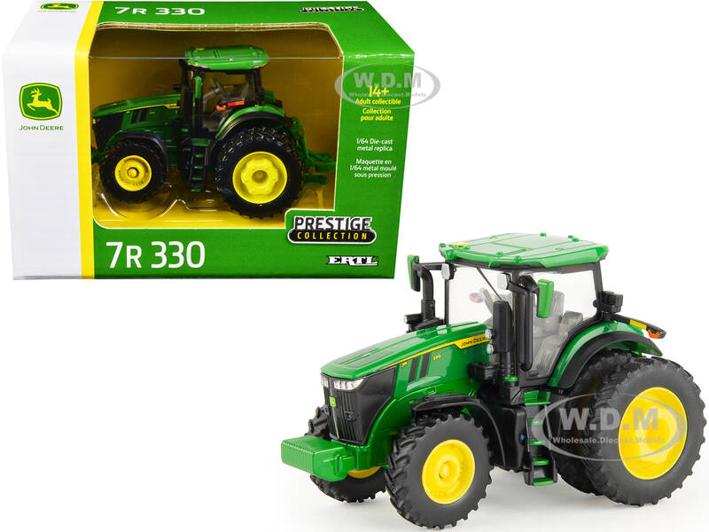 John Deere 7R 330 Tractor Green \