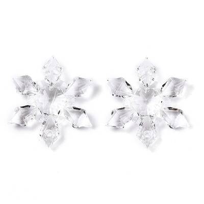 Transparent Acrylic Connector Charms
