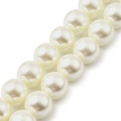 Round Shell Pearl Beads Strands